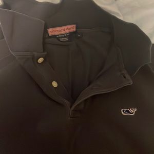Navy Blue, washed but only worn twice, solid color Vineyard Vines Golf shirt
